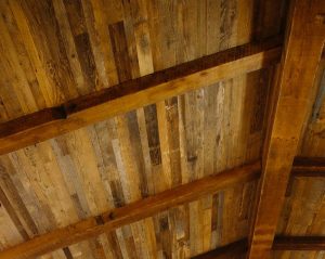 Custom Reclaimed Wood Ceiling by High Mountain Millwork Company - Franklin, NC